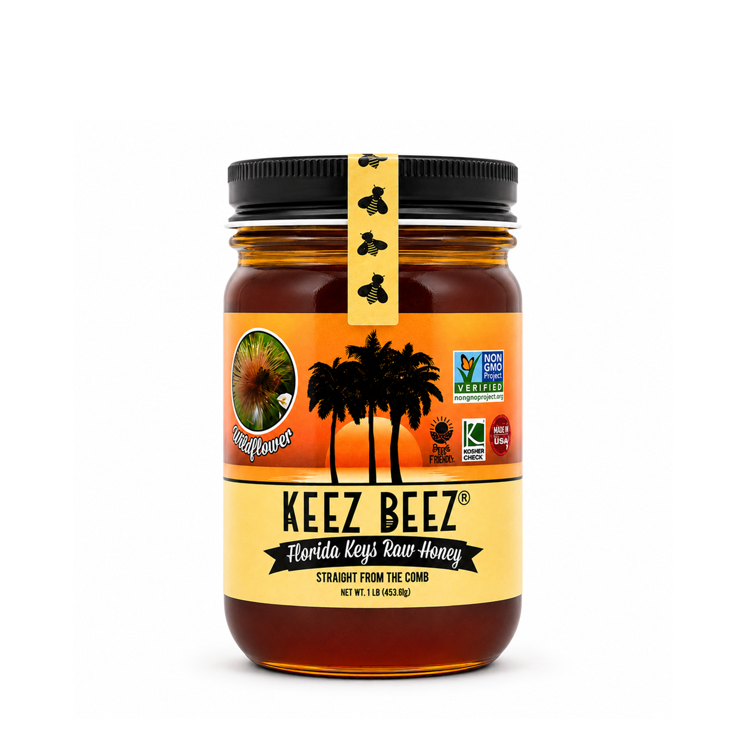 Wildflower Raw Honey – Keez Beez