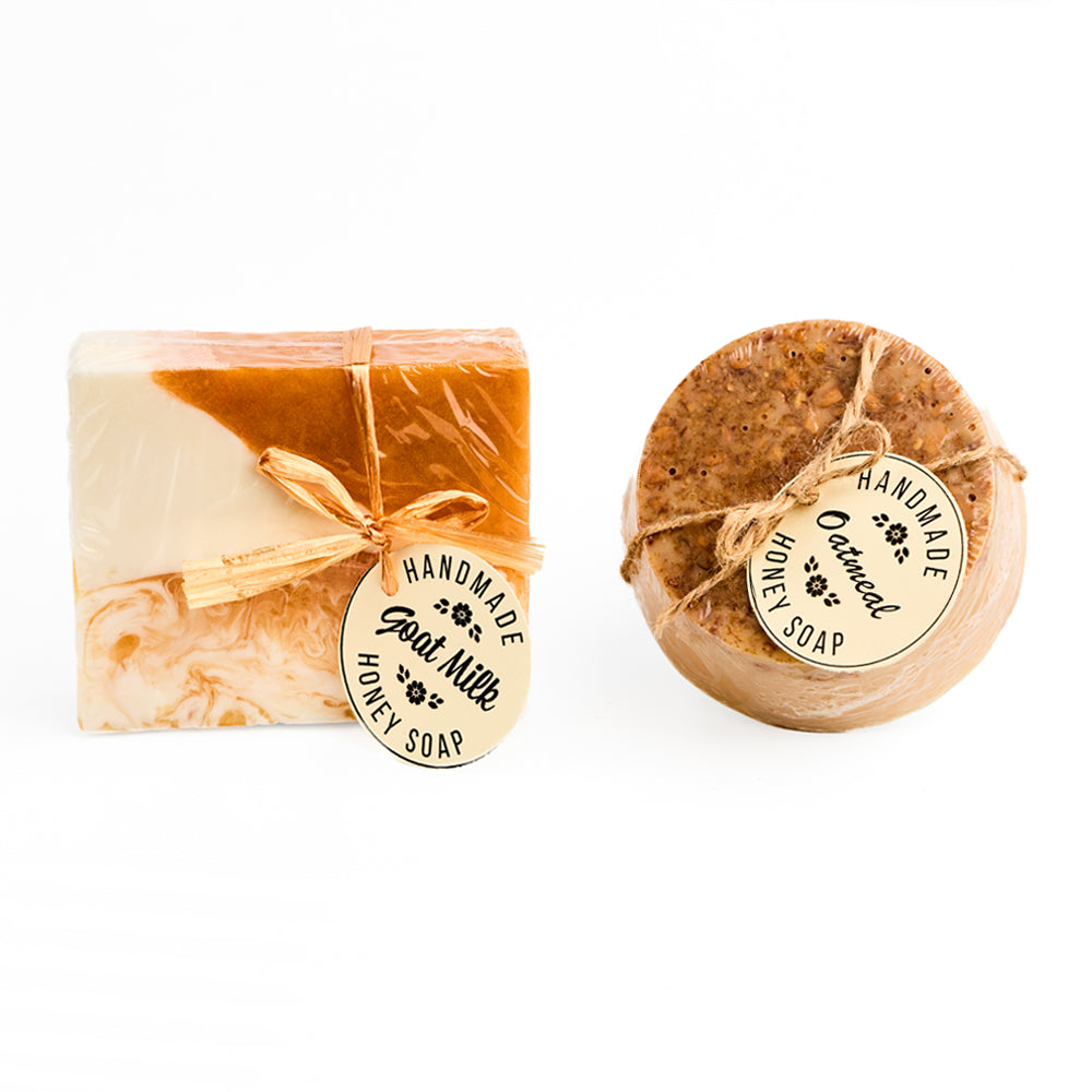 Handmade Honey Soap Gift Set: Oatmeal & Goat Milk