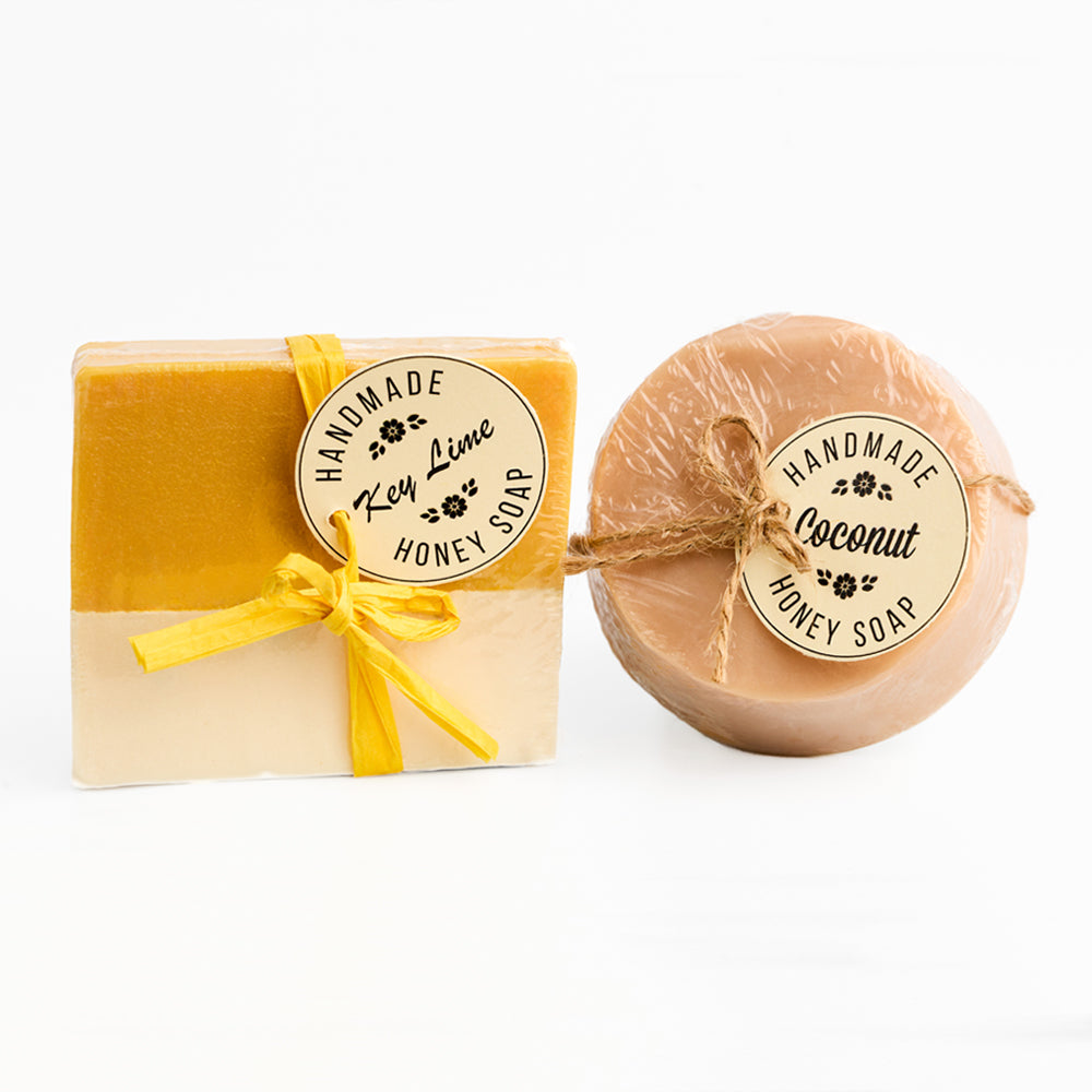 Keez Beez Handmade Honey Soap Gift Set: Coconut & Key Lime