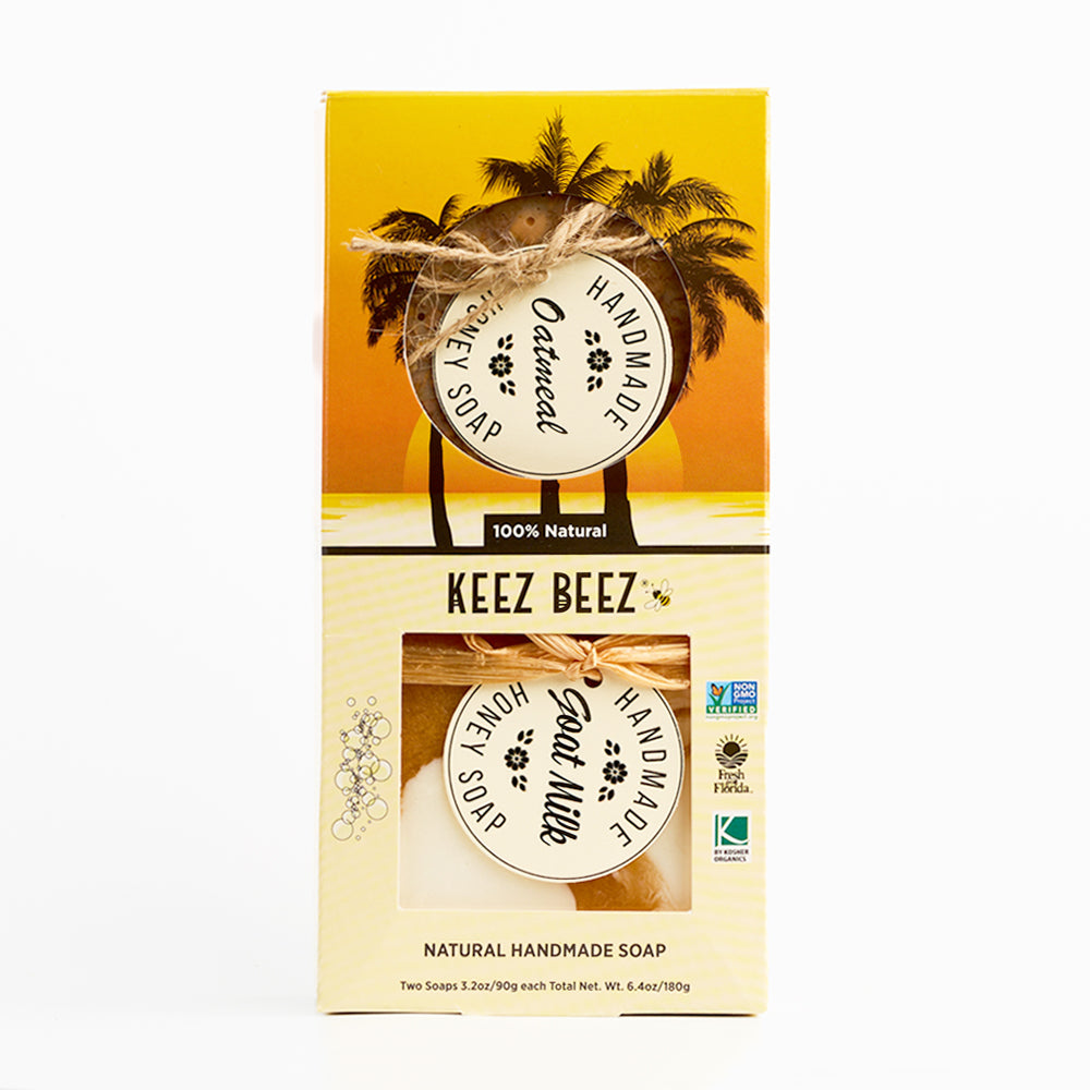 Handmade Honey Soap Gift Set: Oatmeal & Goat Milk