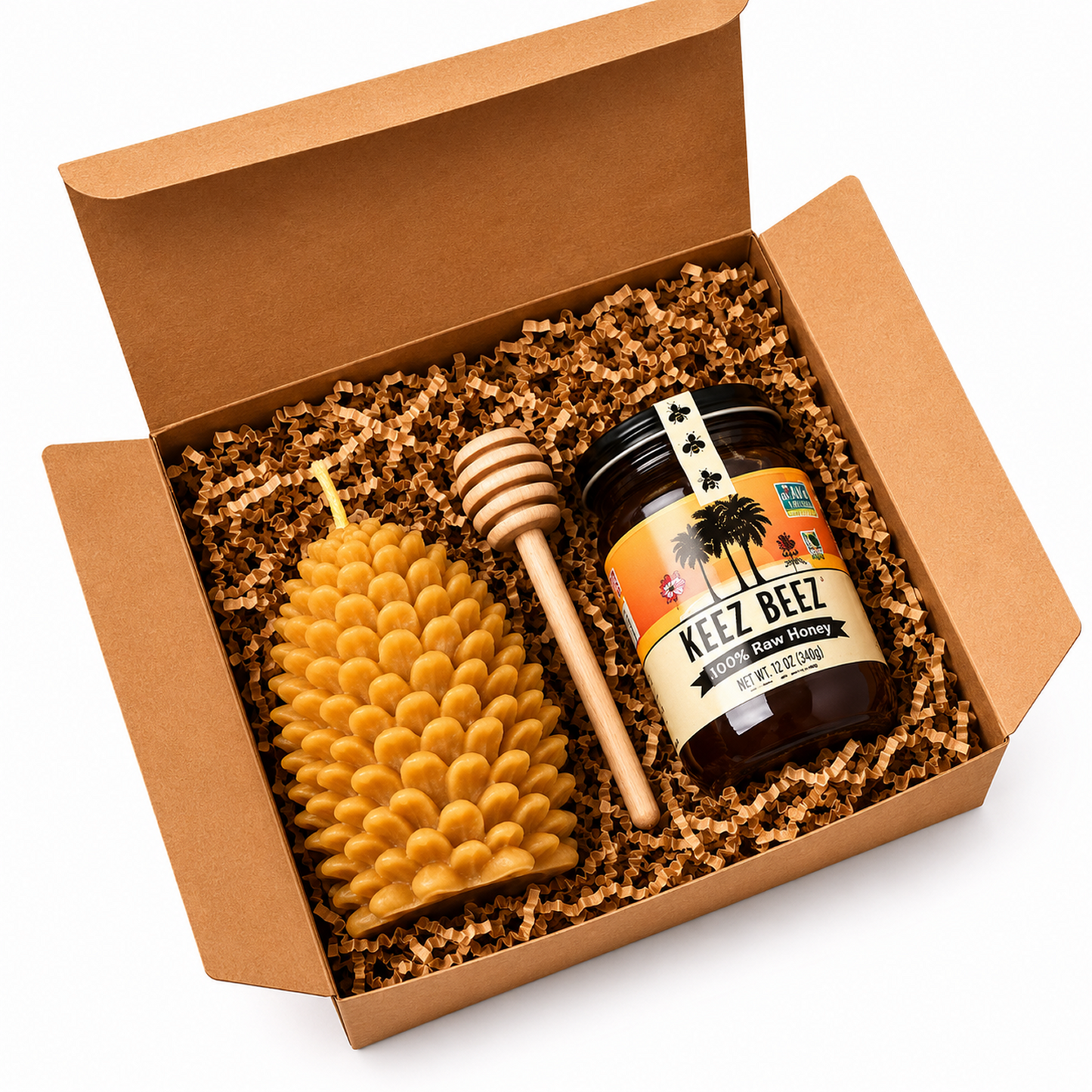 Candle + Honey Gift Box