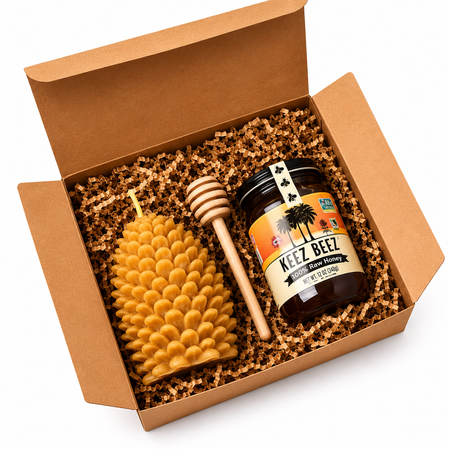 Candle + Honey Gift Box