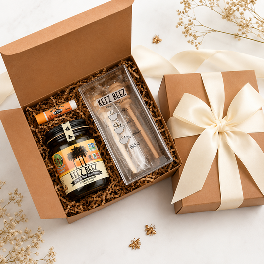 Raw Honey Gift Set with Dipper & Lip Balm