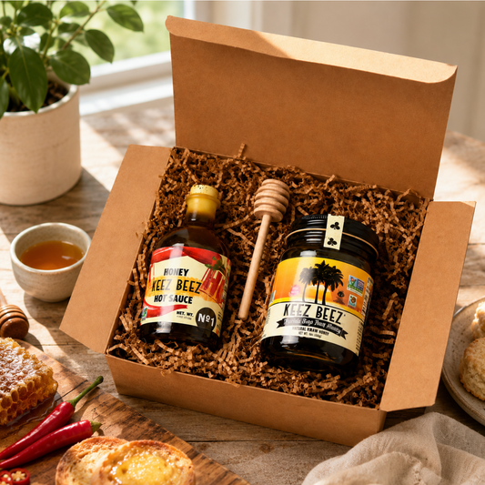 Hot Sauce + Honey Gift Box